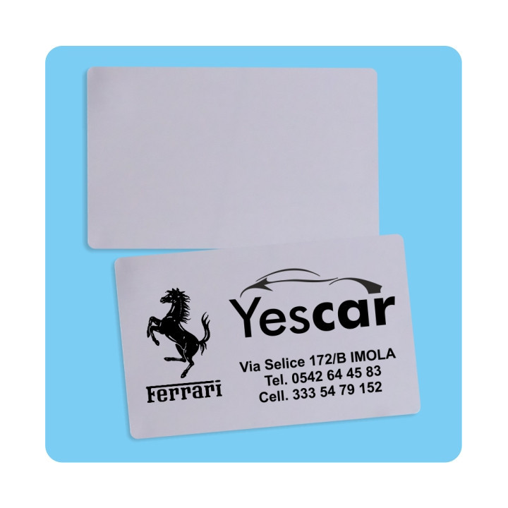 BIGLIETTO VISITA ALLUMINIO 0.22 mm