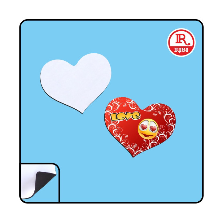 TAPPETINO MOUSE IN NEOPRENE SINTETICO CUORE 20x25 SPESSORE  4 mm