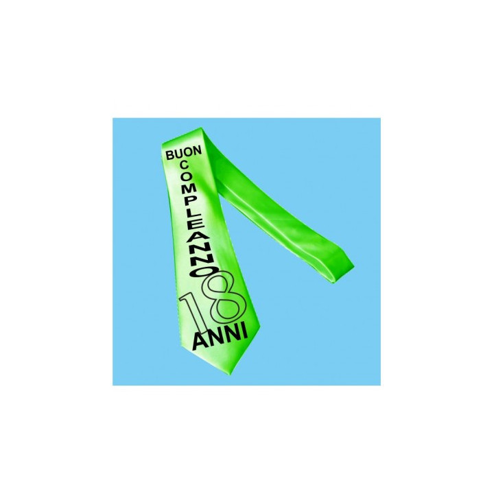CRAVATTA VERDE IN RASO POLIESTERE 100 % PER LA SUBLIMAZIONE