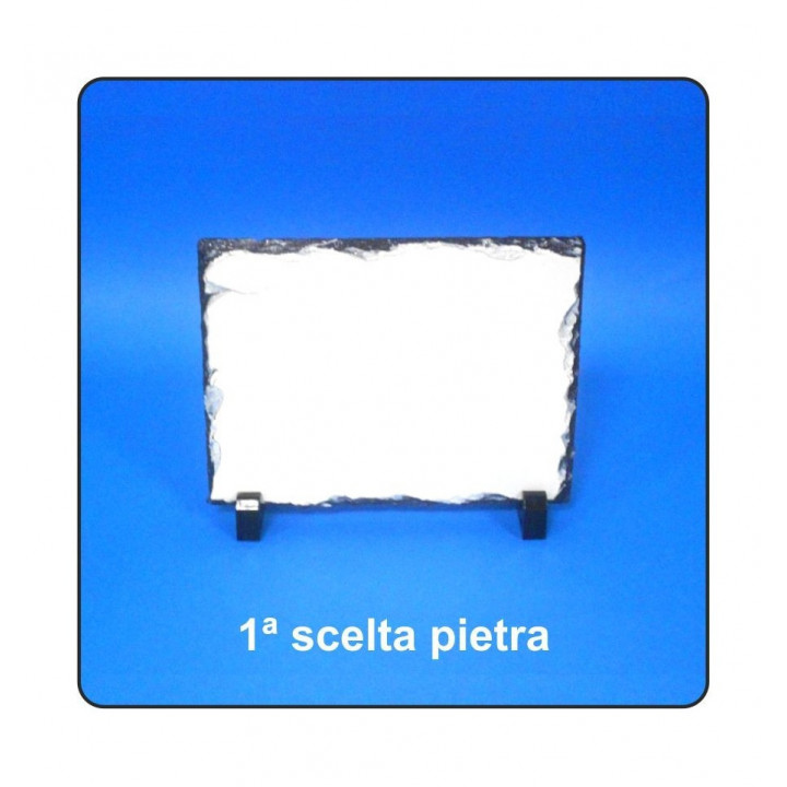 PIETRA SUBLIMABILE CON PIEDINO E SCATOLA 15x20 cm