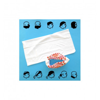BANDANA BIANCA 50x26 DA PERSONALIZZARE IN SUBLIMAZIONE