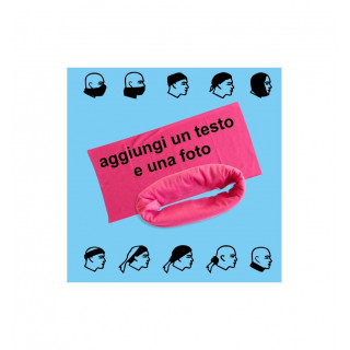 BANDANA ROSA 50x26 DA PERSONALIZZARE IN SUBLIMAZIONE