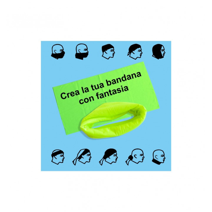 BANDANA VERDE 50x26 DA PERSONALIZZARE IN SUBLIMAZIONE