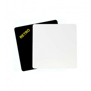 HDF 15x15 cm SPESSORE  6 mm QUADRATO, PER LA SUBLIMAZIONE, RETRO NERO (conf. 6 pz )