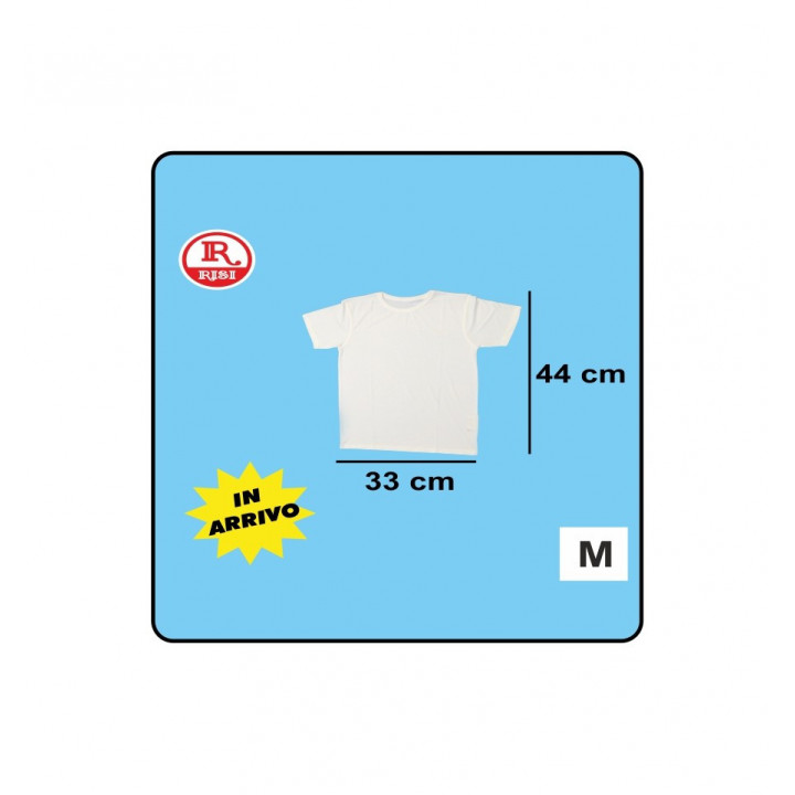 T-SHIRT BIMBI 6 ANNI SUBLIMABILE 100% POLYESTER 33x44
