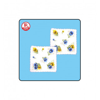 FAZZOLETTO IN COTONE 30x30 cm STAMPATO A FIORI