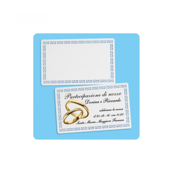 BIGLIETTO VISITA ALLUMINIO 0.22 mm MERLATO