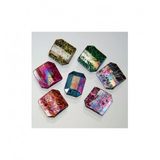 ROMBI IN PLASTICA COLORI ASSORTITI 25x25 mm. CONFEZIONE DA 0,5 kg