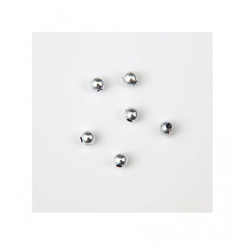 SFERA PLASTICA ARGENTATA Ø 4mm -  1 KG   30.000 PZ