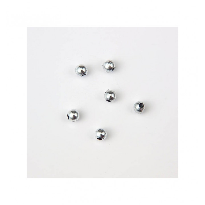 SFERA PLASTICA ARGENTATA Ø 4mm -  1 KG   30.000 PZ