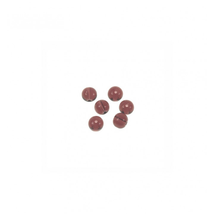 GRANI Ø4 mm VETRO COLORE BORDEAUX CHIARO. Confezione da 2,5 KG.