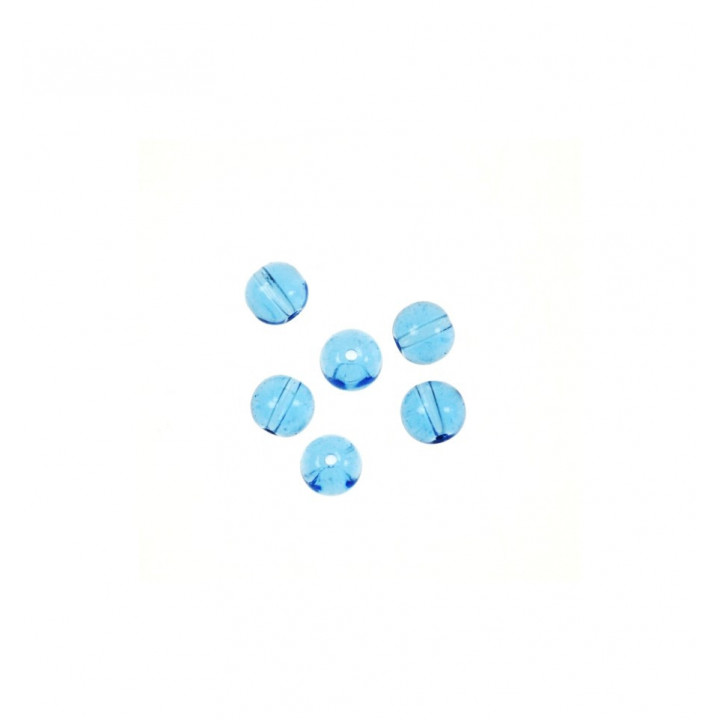 GRANI Ø6 mm VETRO COLORE AZZURRO. Confezione da 5 KG.