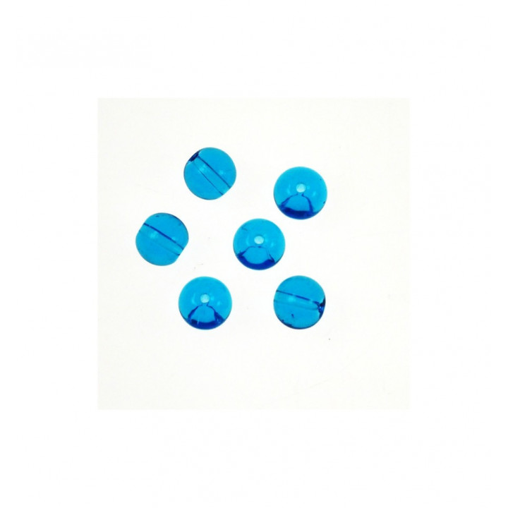 GRANI Ø8 mm VETRO COLORE BLU. Confezione da 5 KG.
