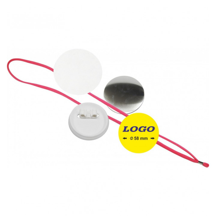 TONDO  Ø 58 mm CORDONCINO PORTABOTTONE