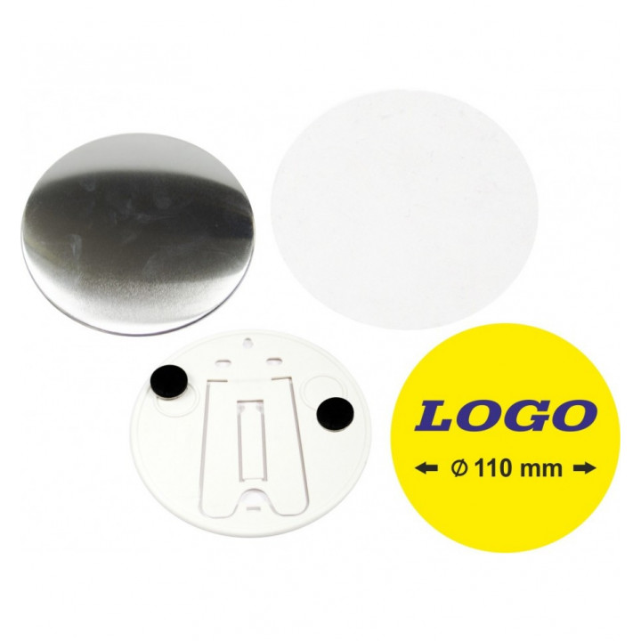 TONDO  Ø 110 mm CON PIEDINO SPILLA E MAGNETE