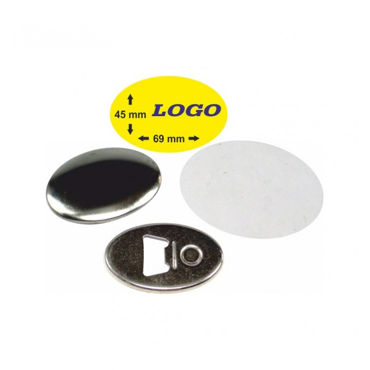 OVALE 69x45 mm APRIBOTTIGLIE CON MAGNETE