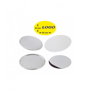 OVALE 69x45 mm CON MAGNETE
