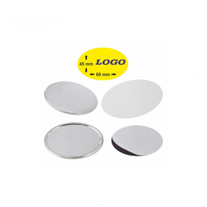 OVALE 69x45 mm CON MAGNETE