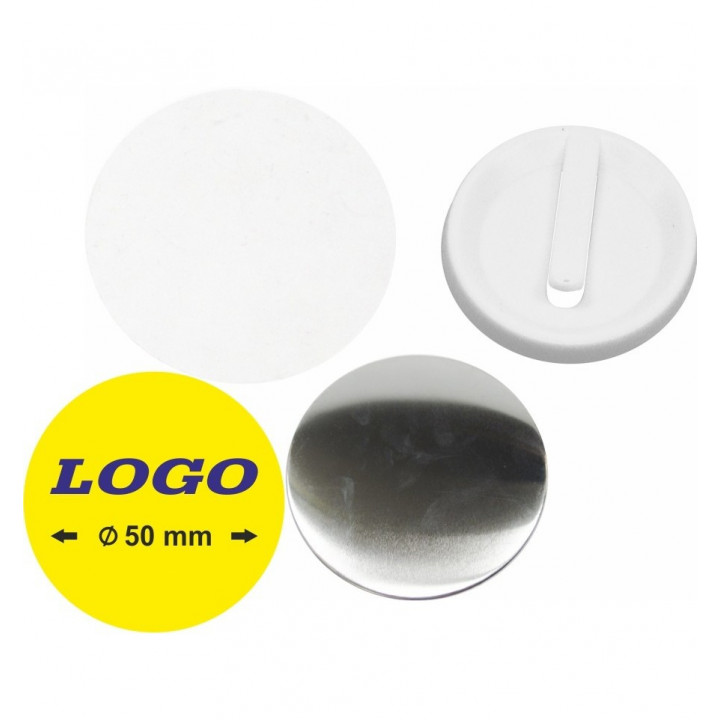 TONDO  Ø 50 mm CON CLIP IN PLASTICA