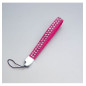 PORTA CELLULARE IN VELLUTO FUCSIA CON STRASS mm 100x10