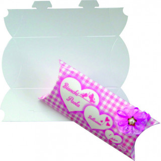 SCATOLINA DA PERSONALIZZARE BIANCA PREDISPOSTA PER LA SUBLIMAZIONE  13,5 x 8 cm
