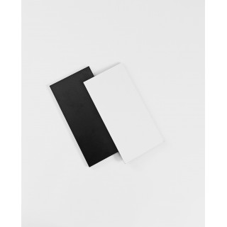 HDF 10x20 cm SPESSORE  6 mm RETTANGOLO ANGOLO VIVO, PER LA SUBLIMAZIONE, RETRO NERO