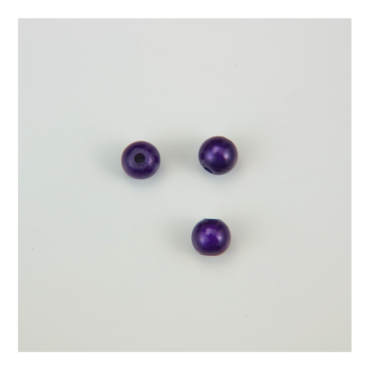 GRANO IN PLASTICA BLU BRILLANTE Ø 6 mm. Confezione da 0,5 KG.