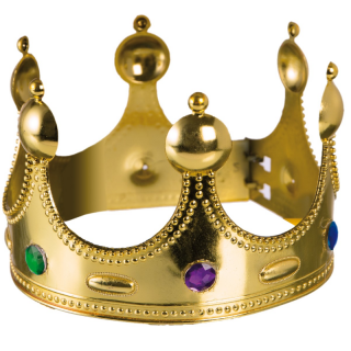 CORONCINA DA RE IN PLASTICA REGOLABILE