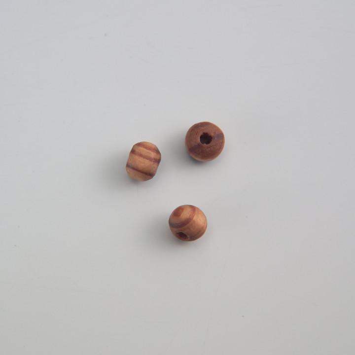 GRANI,LEGNO RIGHE NATURALI Ø 6mm - Confezione da 0,5 Kg.