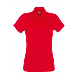 PERFORMACE POLO DONNA 100%POLIESTERE "XL" ROSSO