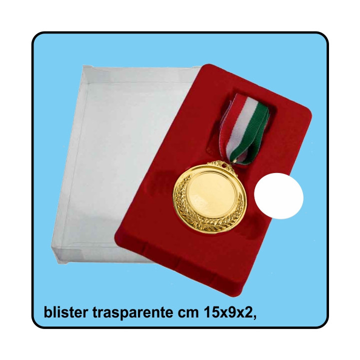 MEDAGLIA 50 mm CON NASTRO TRICOLORE E CARTONCINO PER LA SUBLIMAZIONE 32 mm