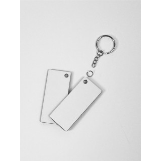 HDF 7x3 cm SPESSORE 3 mm  PORTACHIAVI RETTANGOLARE RETRO BIANCO