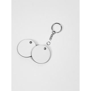 MEDAGLIA A FORMA DI CERCHIO, HDF diam 5 cm SPESSORE 3 mm, RETRO BIANCO