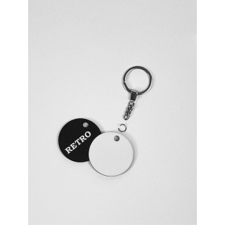 MEDAGLIA TONDA IN HDF diametro 5 cm SPESSORE  3 mm RETRO NERO , PER LA SUBLIMAZIONE