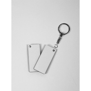 HDF 7x3 cm SPESSORE 3 mm  PORTACHIAVI RETTANGOLARE RETRO BIANCO