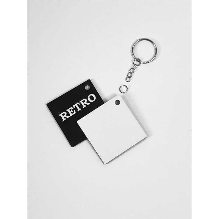 HDF ROMBO 5x5 cm SPESSORE  3 mm , RETRO NERO PER LA SUBLIMAZIONE