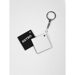 HDF ROMBO 5x5 cm SPESSORE  3 mm, RETRO NERO PER LA SUBLIMAZIONE