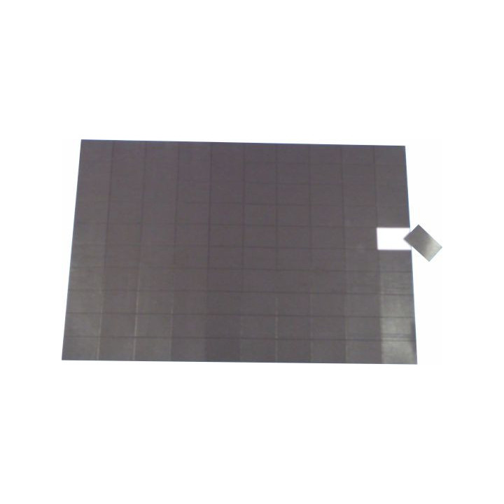 100 MAGNETI ADESIVI 20x30 SPESSORE  1,2 mm su foglio