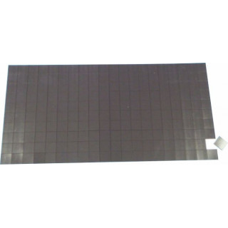 200 MAGNETI ADESIVI 10x20 SPESSORE  1,2 mm su foglio