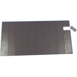 100 MAGNETI ADESIVI 20x40 SPESSORE  1,2 mm su foglio