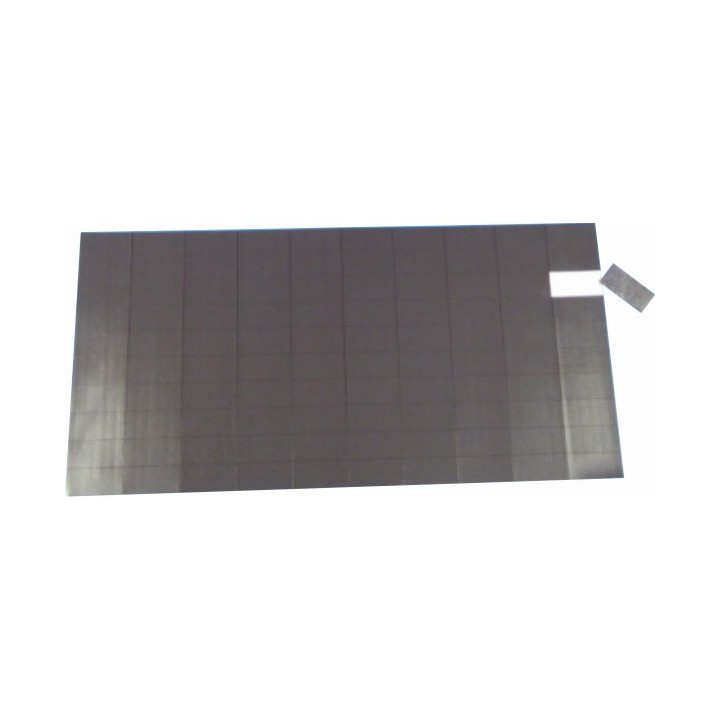 100 MAGNETI ADESIVI 20x40 SPESSORE  1,2 mm su foglio