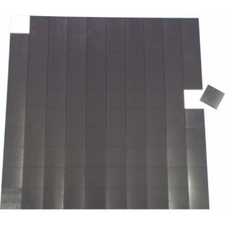 100 MAGNETI ADESIVI 30x30 SPESSORE  1,2 mm su foglio
