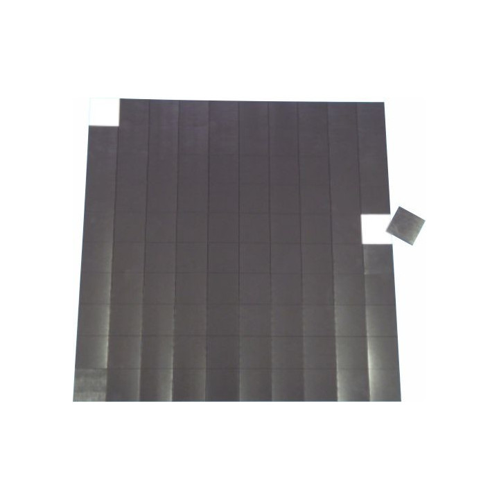 100 MAGNETI ADESIVI 30x30 SPESSORE  1,2 mm su foglio