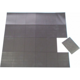 24 MAGNETI ADESIVI 50x70 SPESSORE  1,2 mm su foglio
