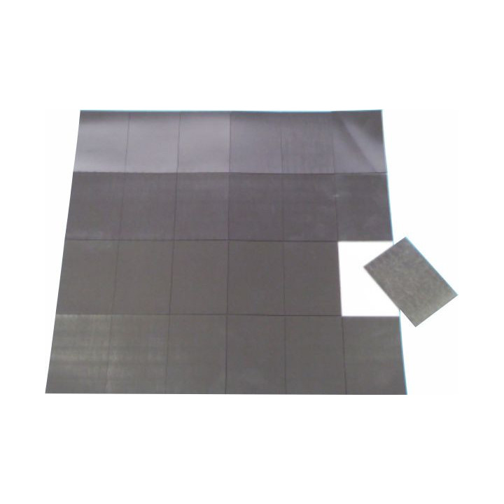 24 MAGNETI ADESIVI 50x70 SPESSORE  1,2 mm su foglio