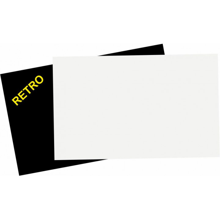 HDF 5x8 cm SPESSORE  6 mm RETTANGOLO ANGOLO VIVO, PER LA SUBLIMAZIONE, RETRO NERO