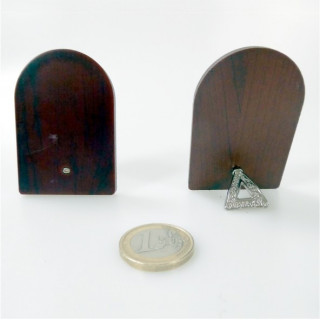 PANNELLO LEGNO LUCIDO ASSORTITI PICCOLI CON PIEDINO IN METALLO