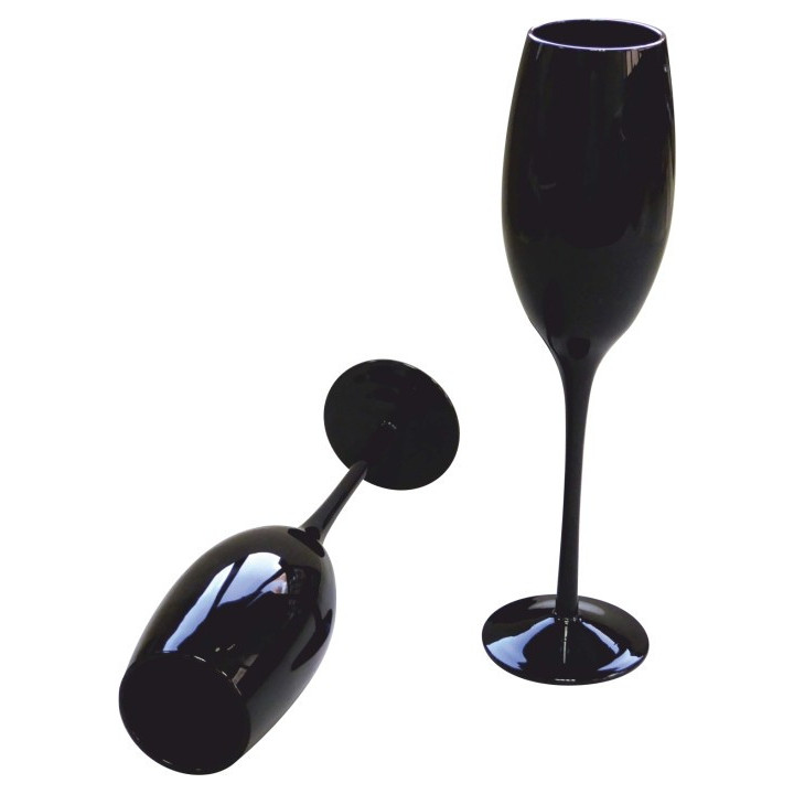 FLUTE SPUMANTE VETRO NERO