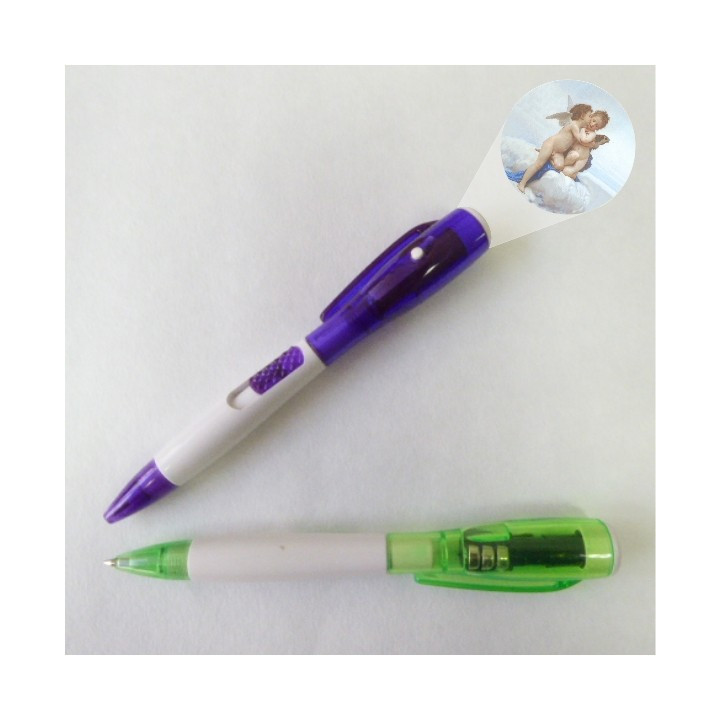PENNA IN PLASTICA CON IMMAGINE PRIMO BACIO INSERITA