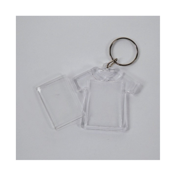 PORTACHIAVI IN PLASTICA A FORMA DI MAGLIETTA cm 5,7x5,7